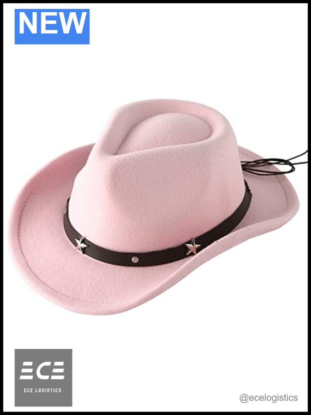 Kids Western Cowboy Cowgirl Hat Felt Fedora with Buckle Belt